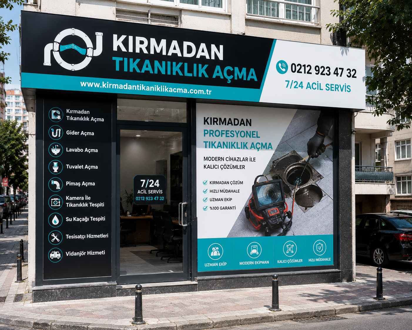 Kırmadan Tıkanıklık Açma — İstanbul Avrupa Yakası 7/24 acil tesisat ve vidanjör servis merkezi